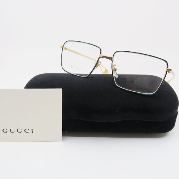 Gucci GG0439O 007 55mm Gold/Gold Metal, New Unisex Eyeglasses Frames. - Picture 1 of 8